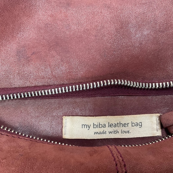 Biba Leather Shoulder Bag Convertible Backpack - Picture 4 of 11